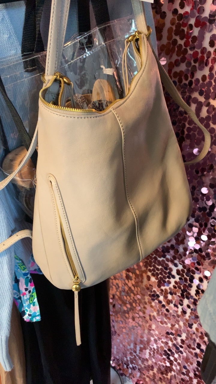 Hobo - Taupe Convertible Handbag 