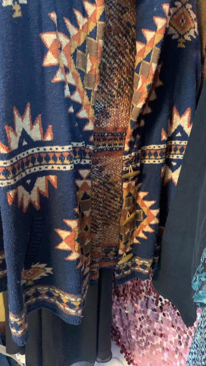 Faherty Navy & Brown Jacket / Size: S