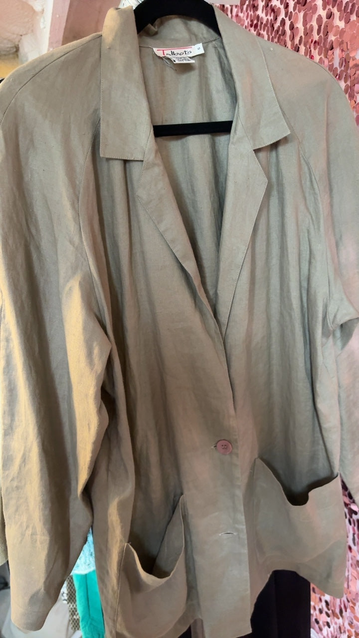 Talbots Linen Blazer / Size: 6/S