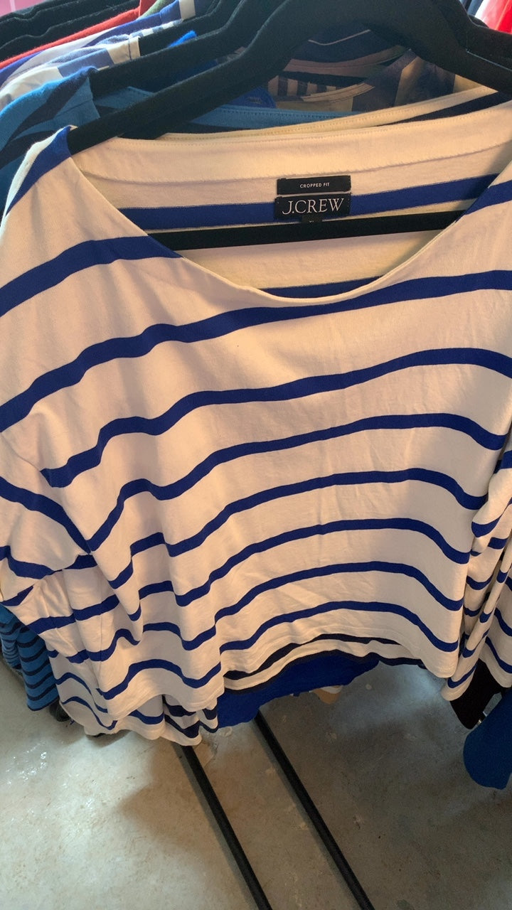 J.Crew Blue & White Shirt / Size: XL