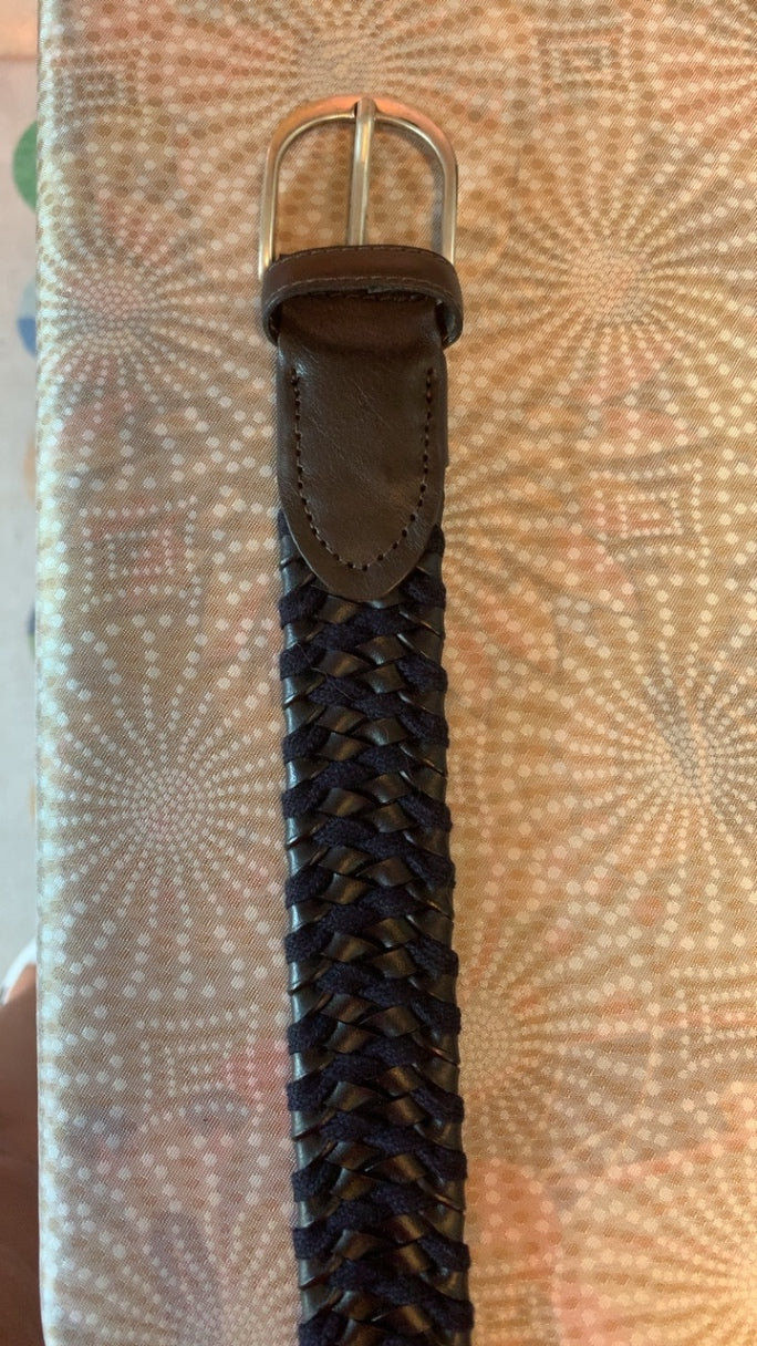 Made in Italy Genuine Leather Belt / Size: L