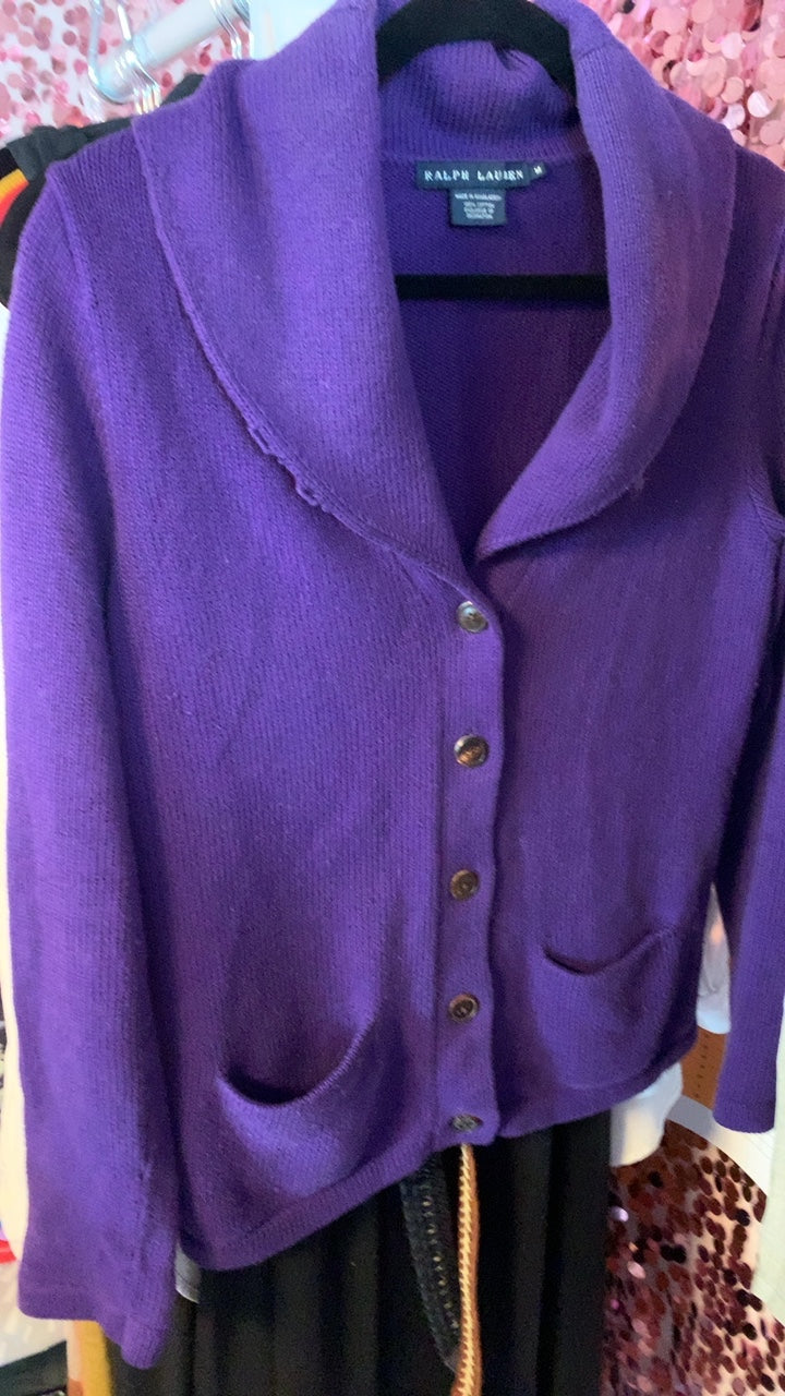 Ralph Lauren Purple Sweater / Size: M