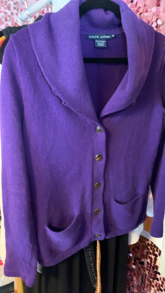 Ralph Lauren Purple Sweater / Size: M