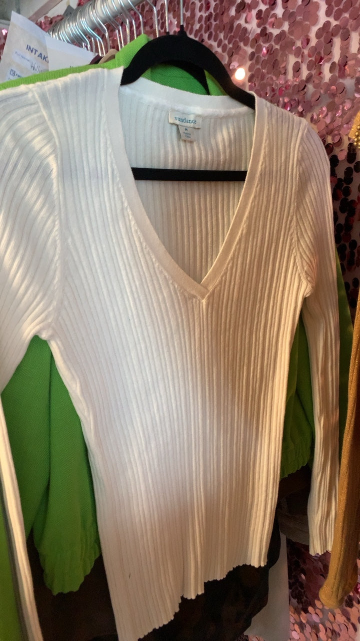 Sundance V Neck  Sweater / Size: M