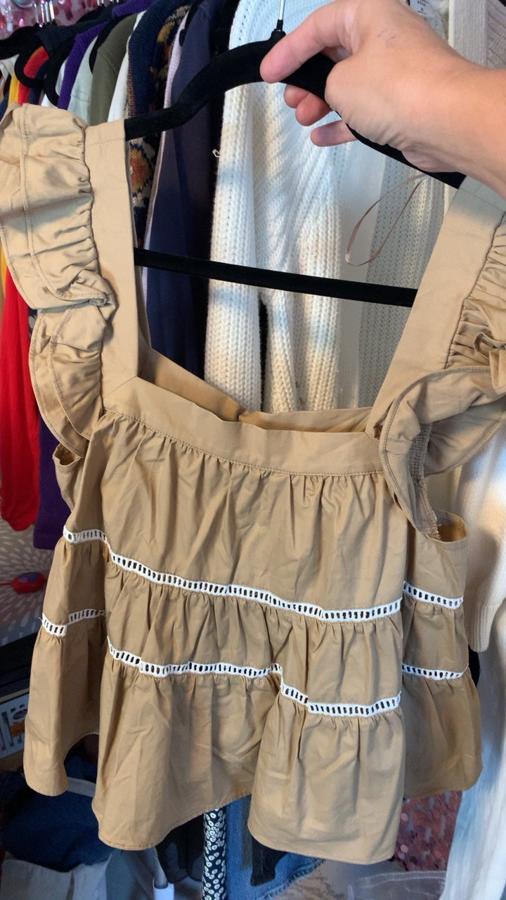 En Saison Cropped Shirt / Size: XS