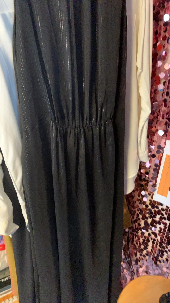 Talbots Black Shimmer Dress / Size: 10