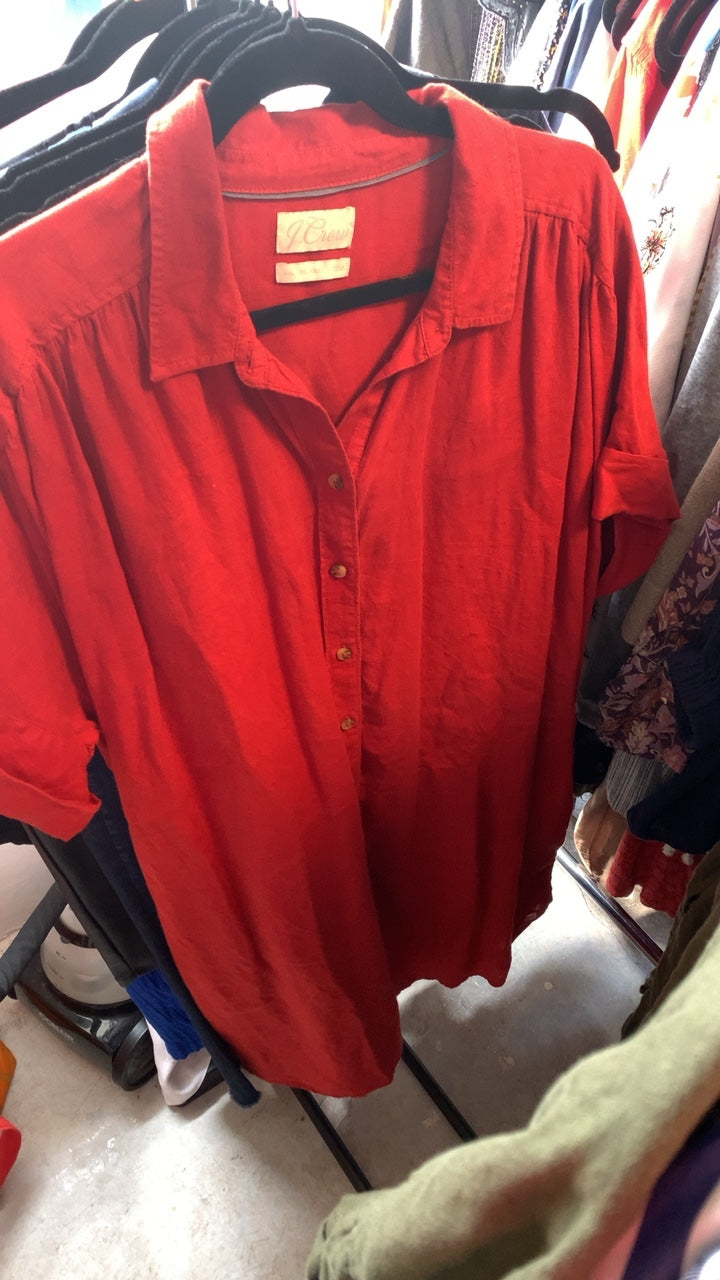 J.Crew Burnt Orange Dress / Size: XXL