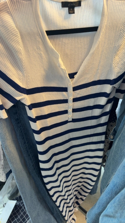 J. Crew Ribbed T-Shirt Dress / Size: S