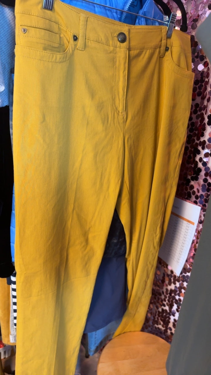 Zac & Rachel Pants in Mustard / Size: 14/L