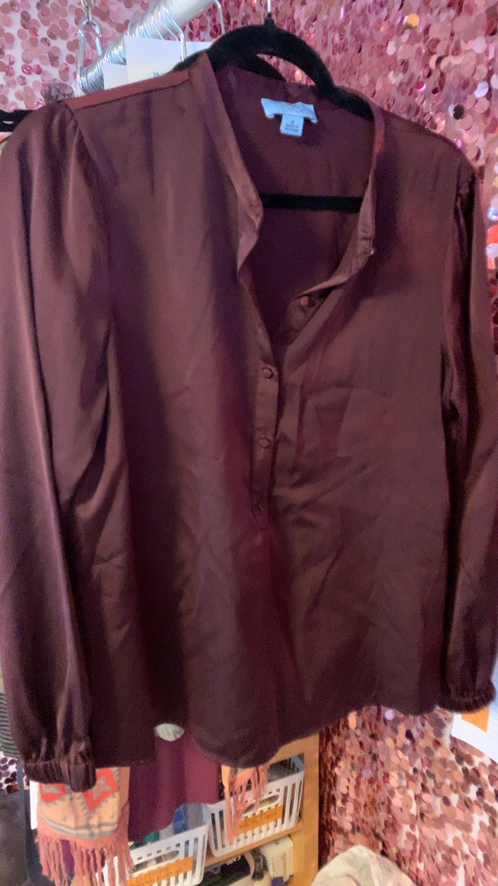 CeCe Purple Shirt / Size: M