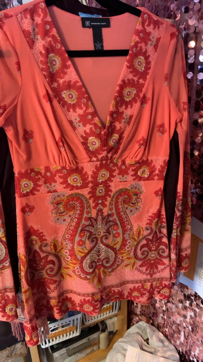 INC Coral Shirt / Size: