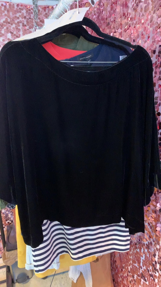 GAP Velvet Black Shirt / Size: XL