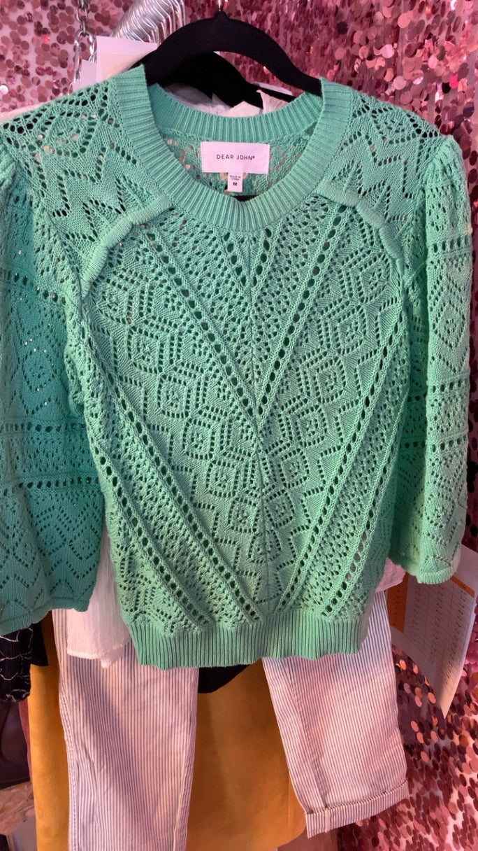 Dear John Sea-foam Sweater / Size: M