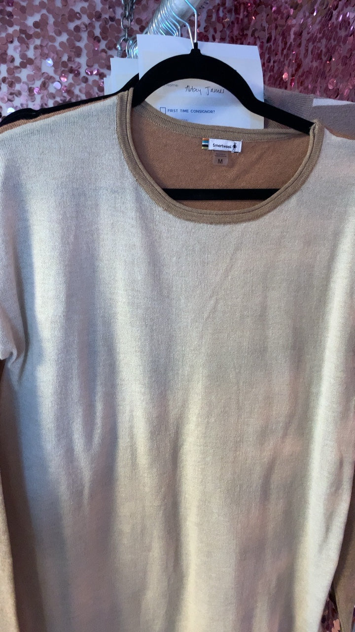 Smartwool Tan & Brown Sweater / Size: M