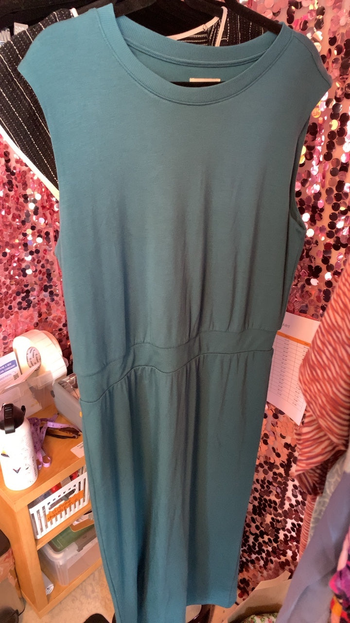 Lou & Grey Teal Dress/ NWT / Size: L 