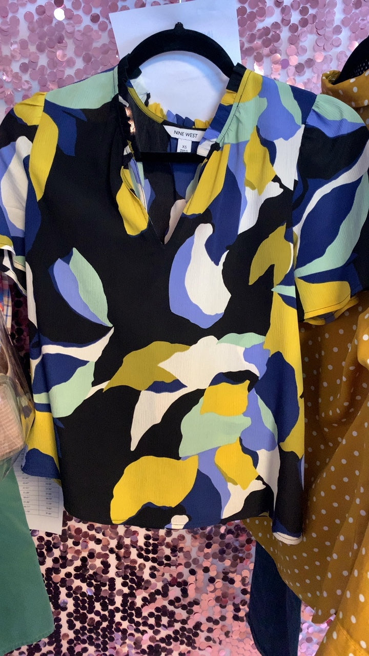 Nine West Multi Color Shirt / Size: XS