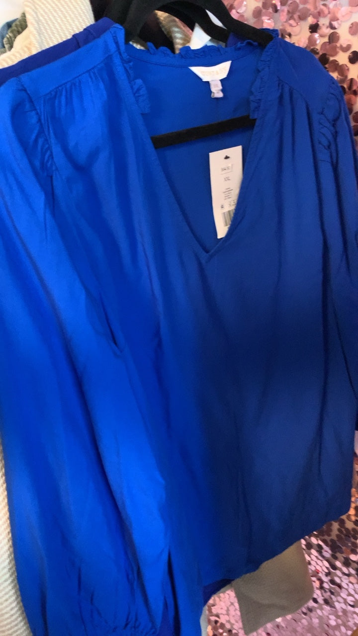 Crown & Ivy Blue NWT Shirt / Size: XXL