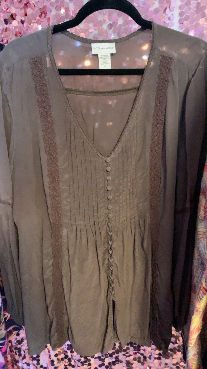 Soft Surroundings Button Shirt / Size: XL