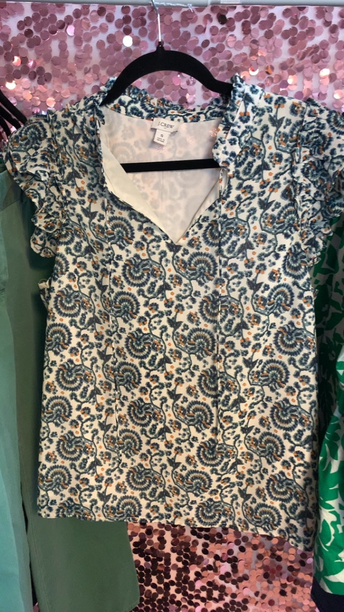 JCREW Paisley Shirt / Size: S