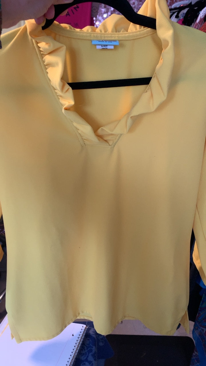 Harley & The Hound Yellow Shirt / Size: S