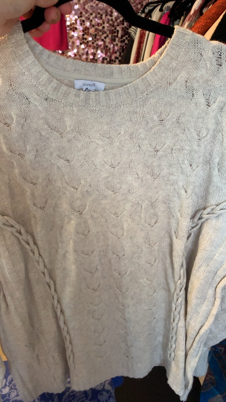 Purejill Cable Sweater / Size: XL