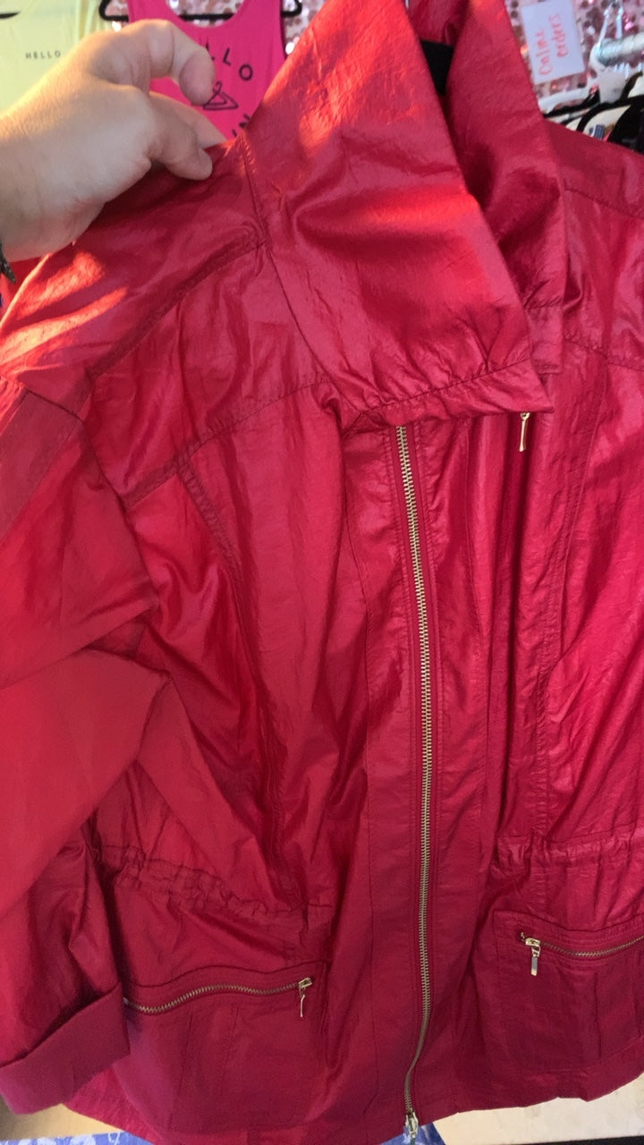 Zenergy By Chicos Red Jacket / Size: L