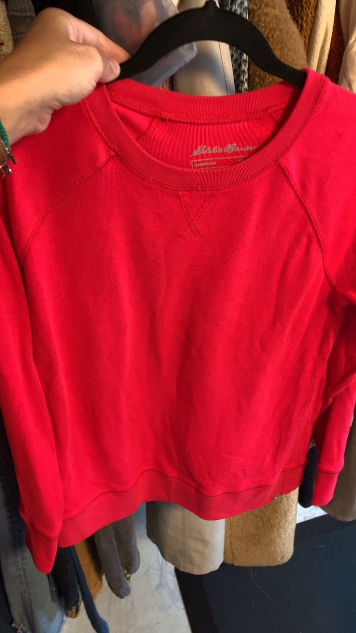 Eddie Bauer Red Sweatshirt / Size: S