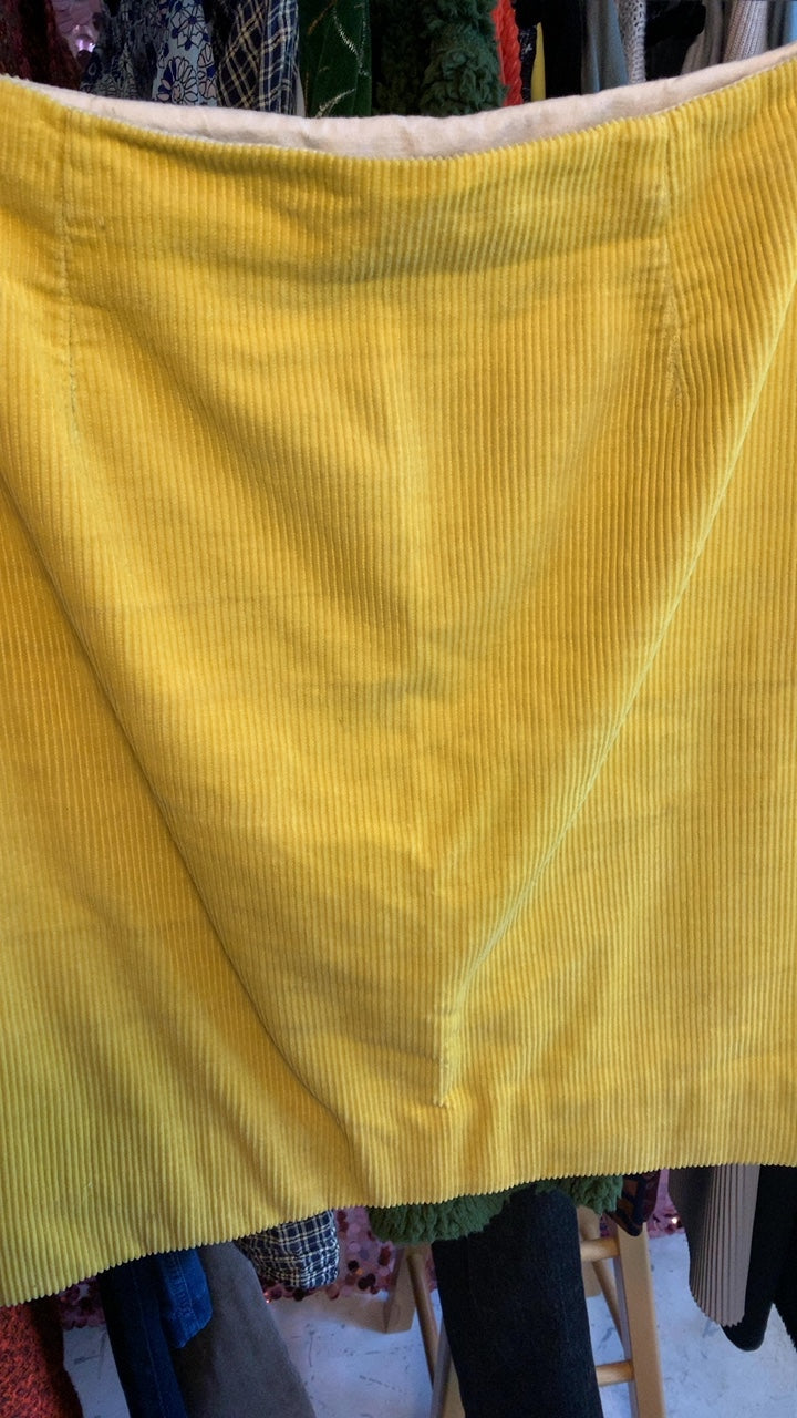 Maeve for Anthro Yellow Skirt / Size: 8 / M