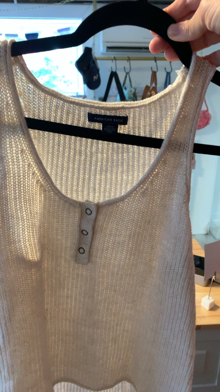 American Eagle Knit Tank Shirt / Size: S