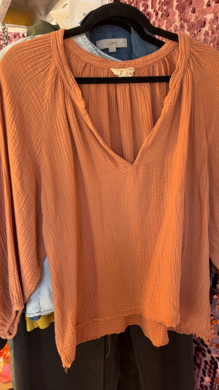 Nation Gauze Shirt / Size: M