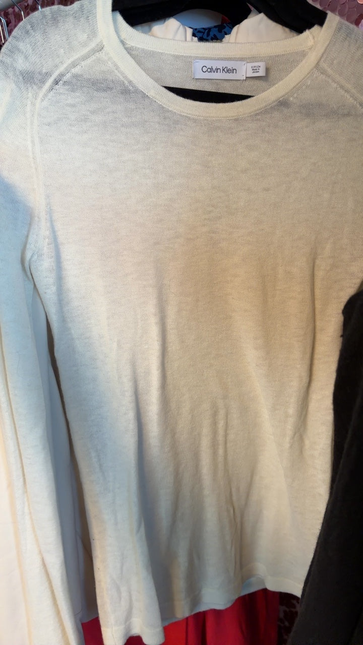 Calvin Klein Wool Blend Sweater / Size: S