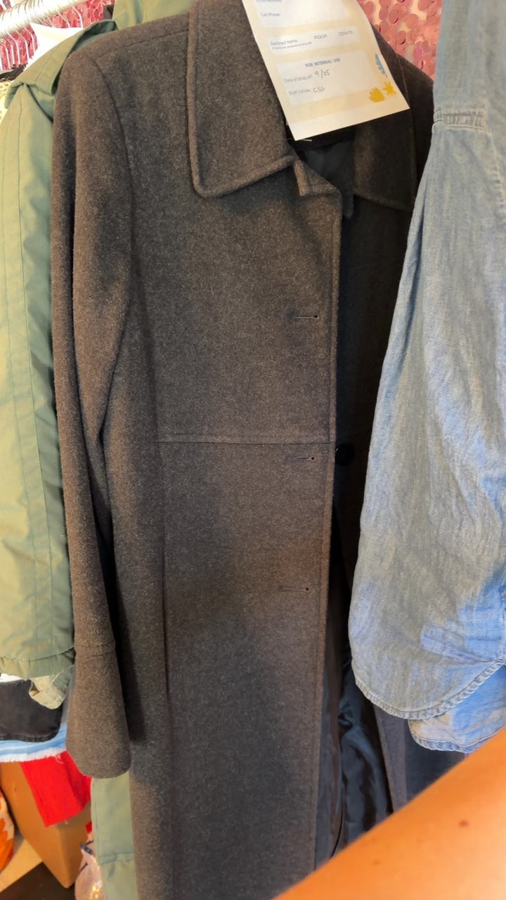Appleseeds Wool Blend Trench / Size: 12/L