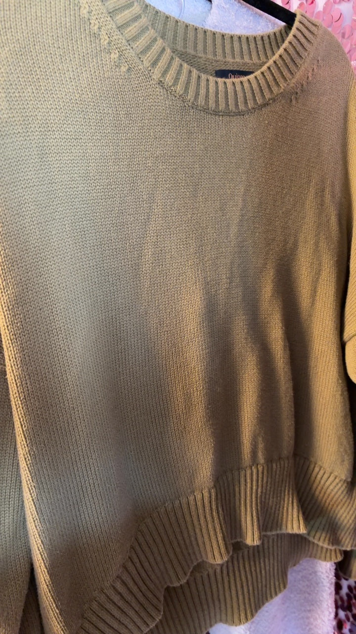 Quince Sweater in Olive / Size: M