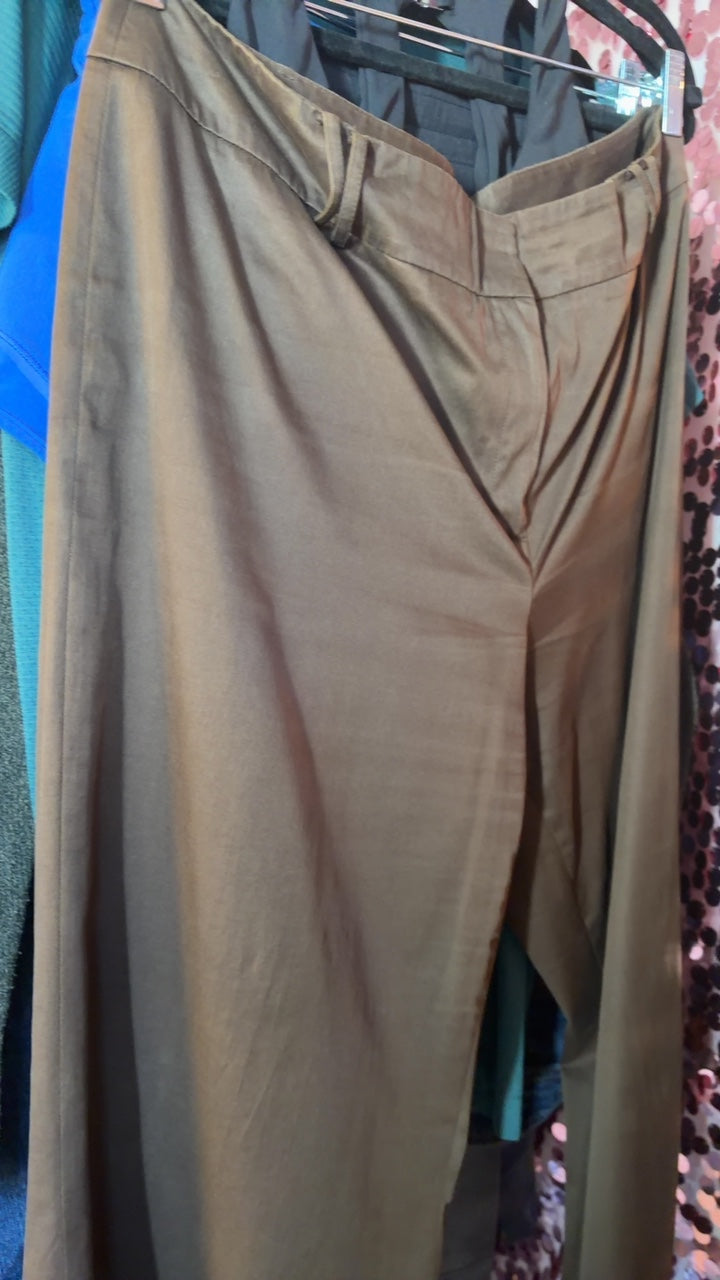 ANN TAYLOR Chino Pants in Brown / Size: 14/L