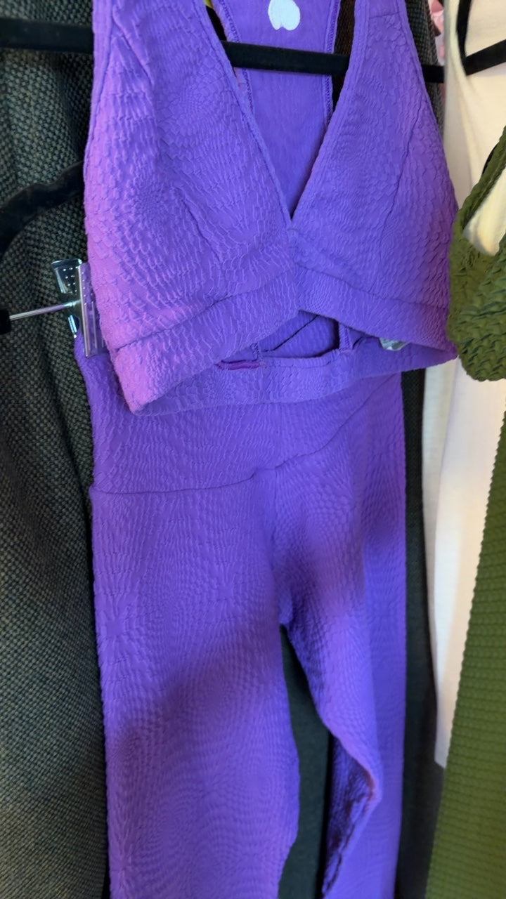 Booty by Brabants Activewear Set in Purple / Size: L