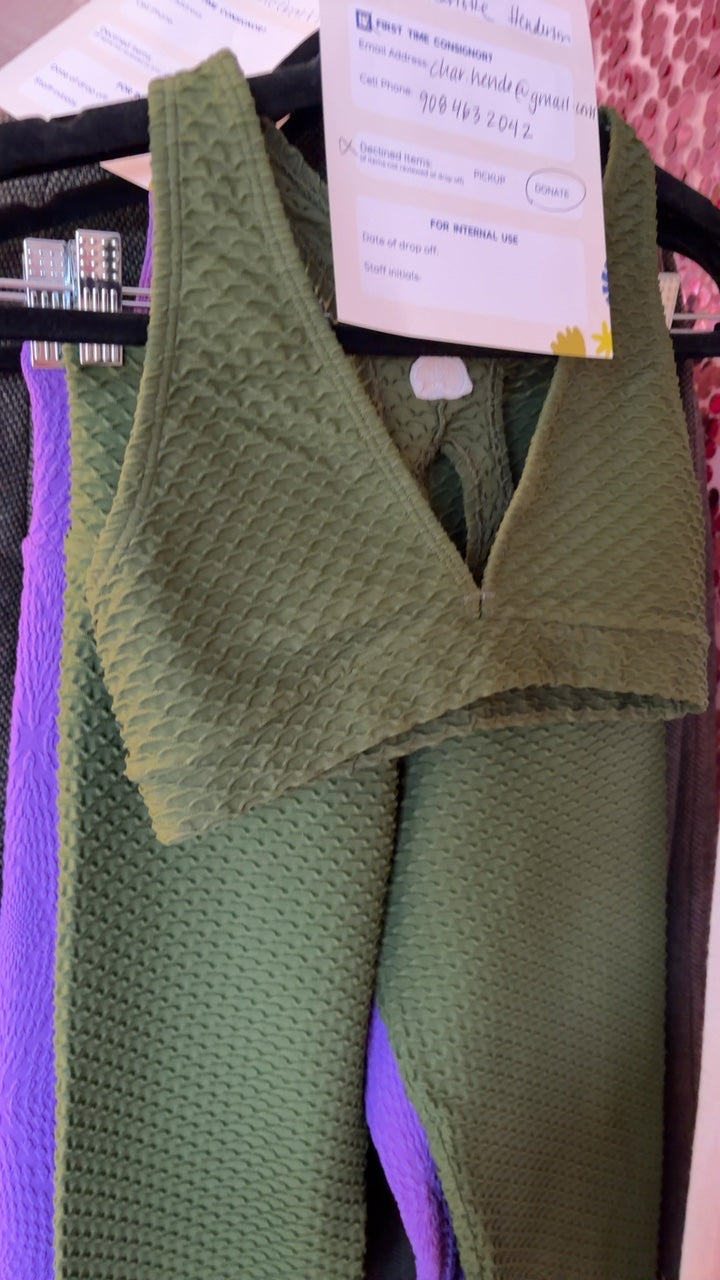 Booty by Brabants Activewear Set in Green / Size: L