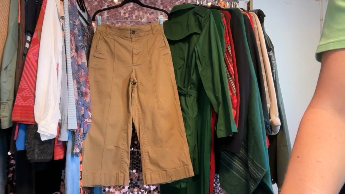 Madewell Cropped Chinos in Camel / Size: 27/S/4