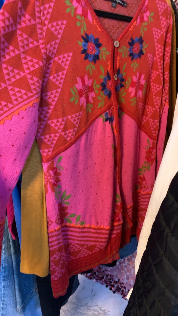 Gudrun Sjoden Embrodiered Duster / Size: L