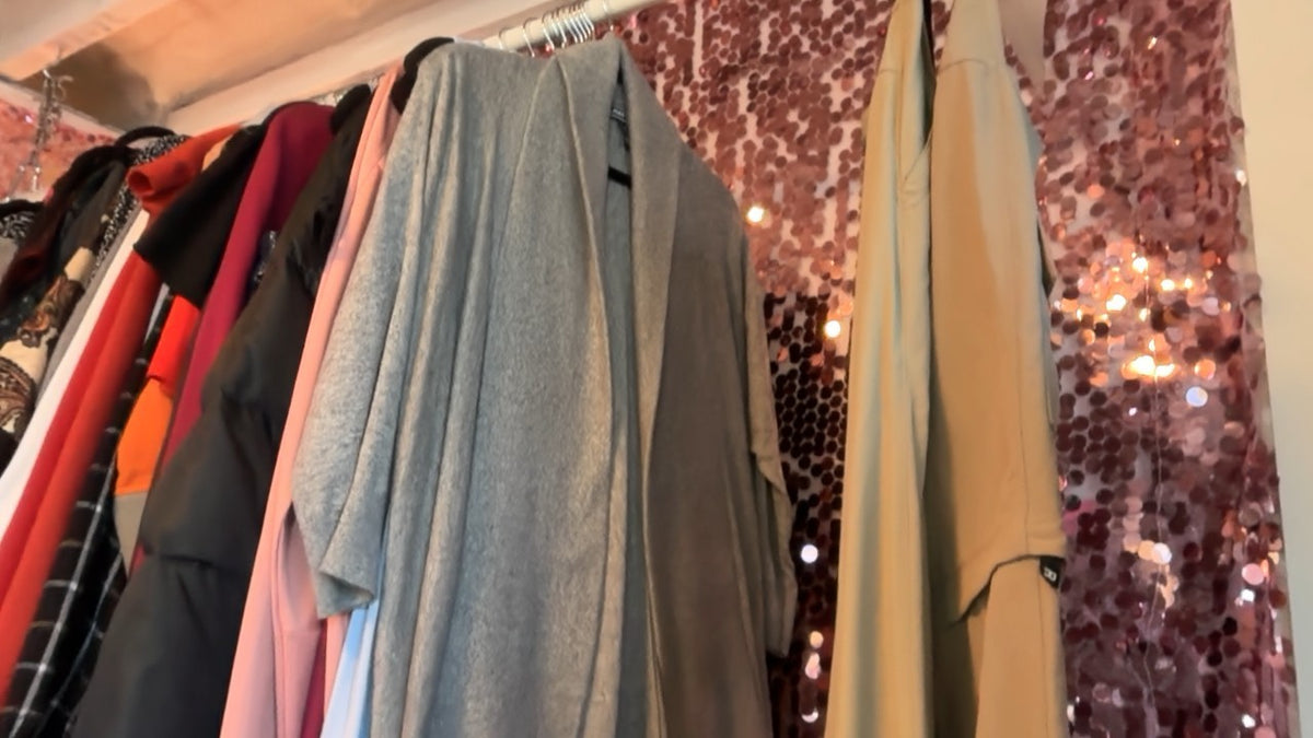 Land's End Short Duster in Grey / Size: M