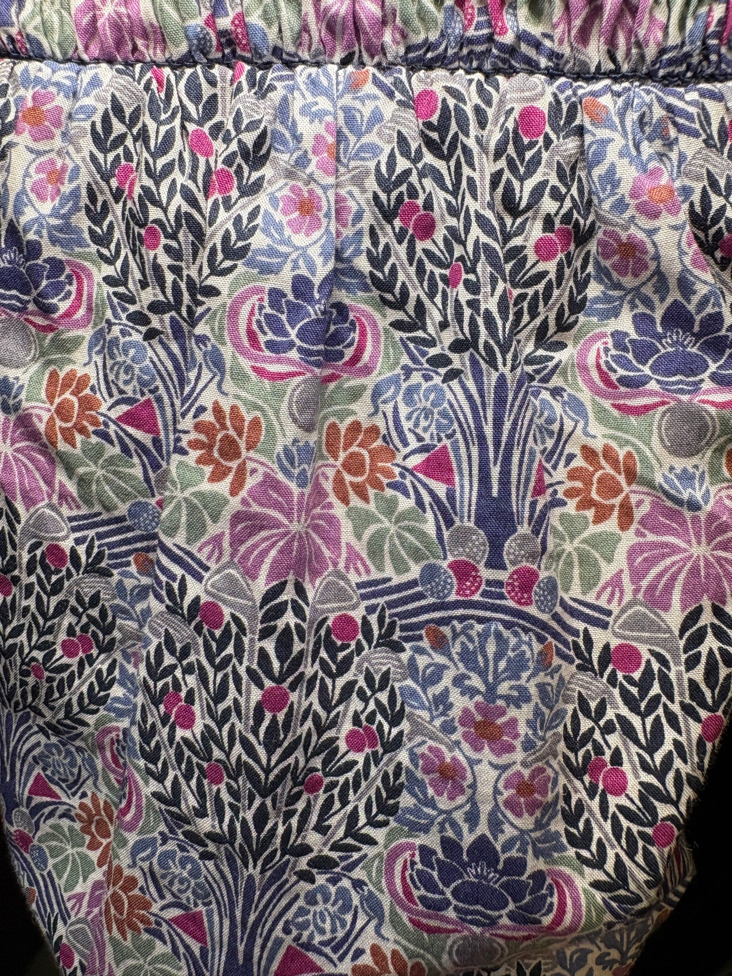 J. Crew with Liberty Fabric Smocked Top